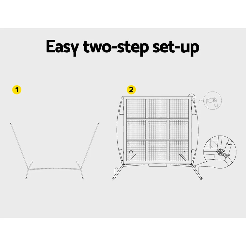 2 in 1 Portable Baseball Pitching Net with Target - Everfit