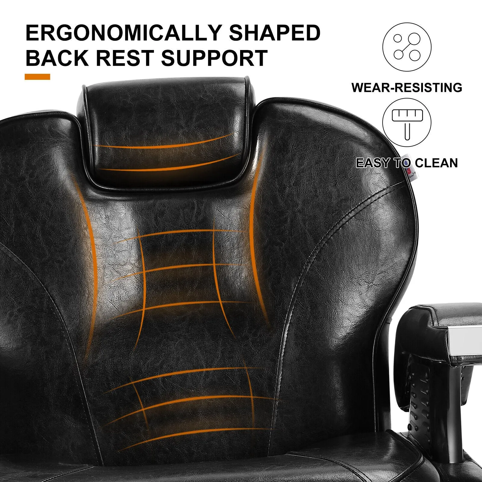 #5001 Hydraulic Reclining Heavy Duty Barber Chair