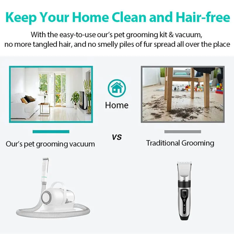 6 in 1 Pet Grooming Vacuum Kit
