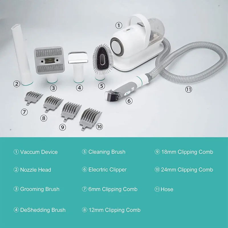 6 in 1 Pet Grooming Vacuum Kit