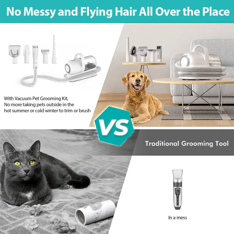 6 in 1 Pet Grooming Vacuum Kit