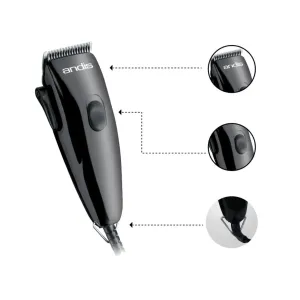 ANDIS PM-1 ADJUSTABLE BLADE CLIPPER KIT-BLACK