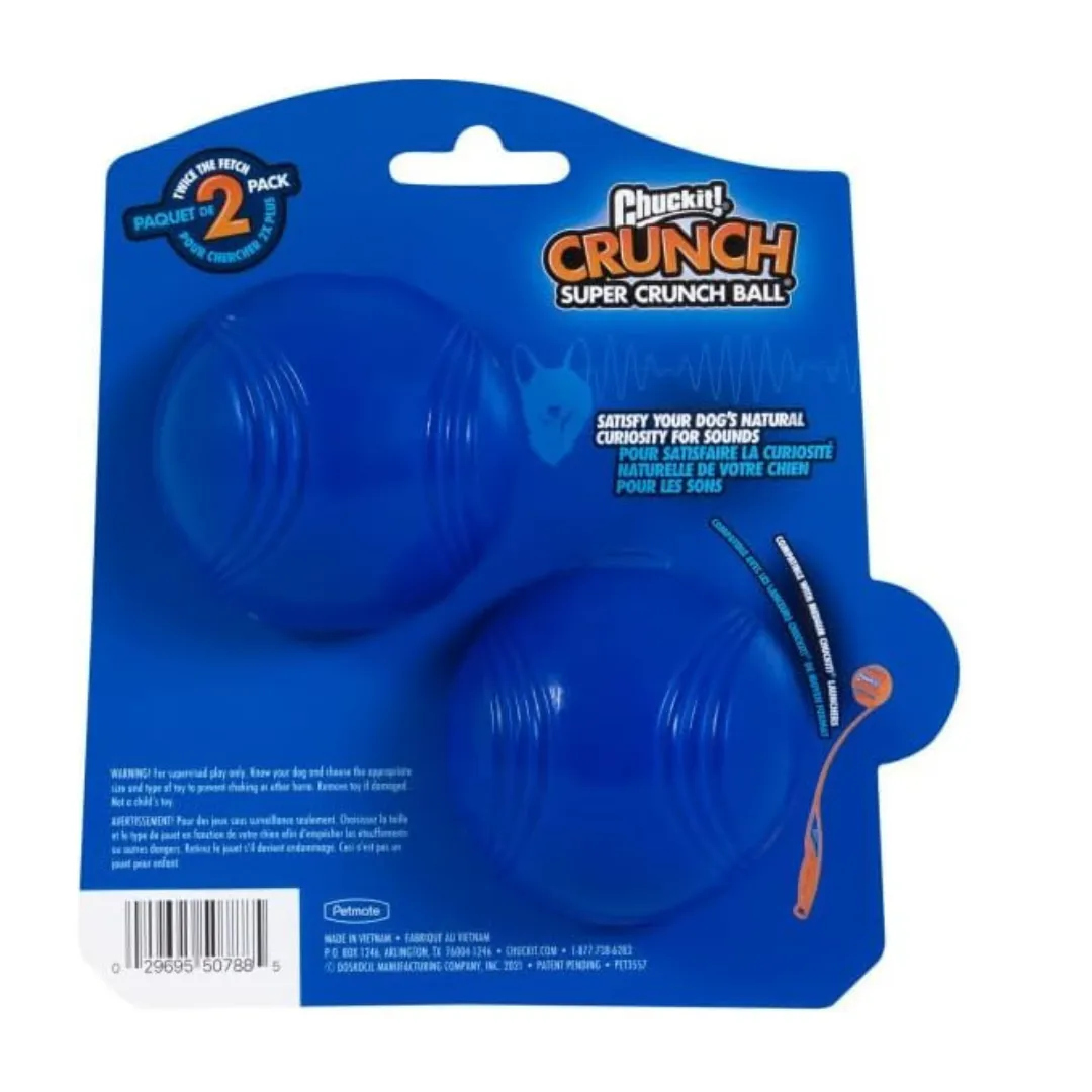 Chuckit! Dog Toy Crunch Ball Medium 2 Pk