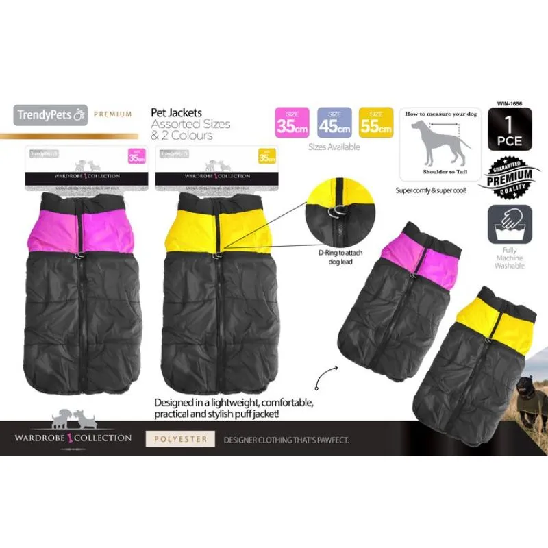 Dog Neon Stripe Zip Jacket