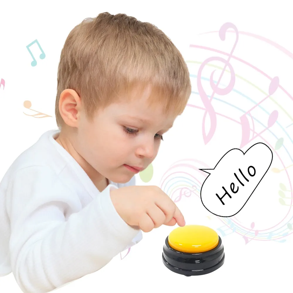 Funki Buys | Pet Toys | Recordable Button Learning Aid for Kids, Pets