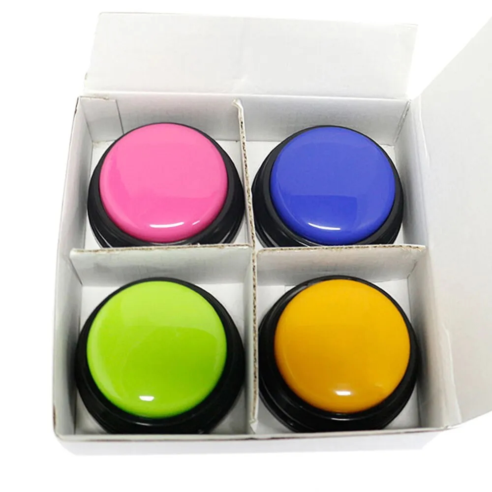 Funki Buys | Pet Toys | Recordable Button Learning Aid for Kids, Pets
