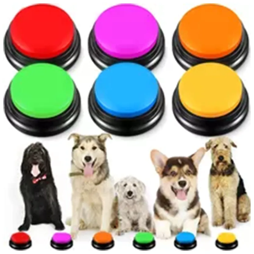 Funki Buys | Pet Toys | Recordable Button Learning Aid for Kids, Pets