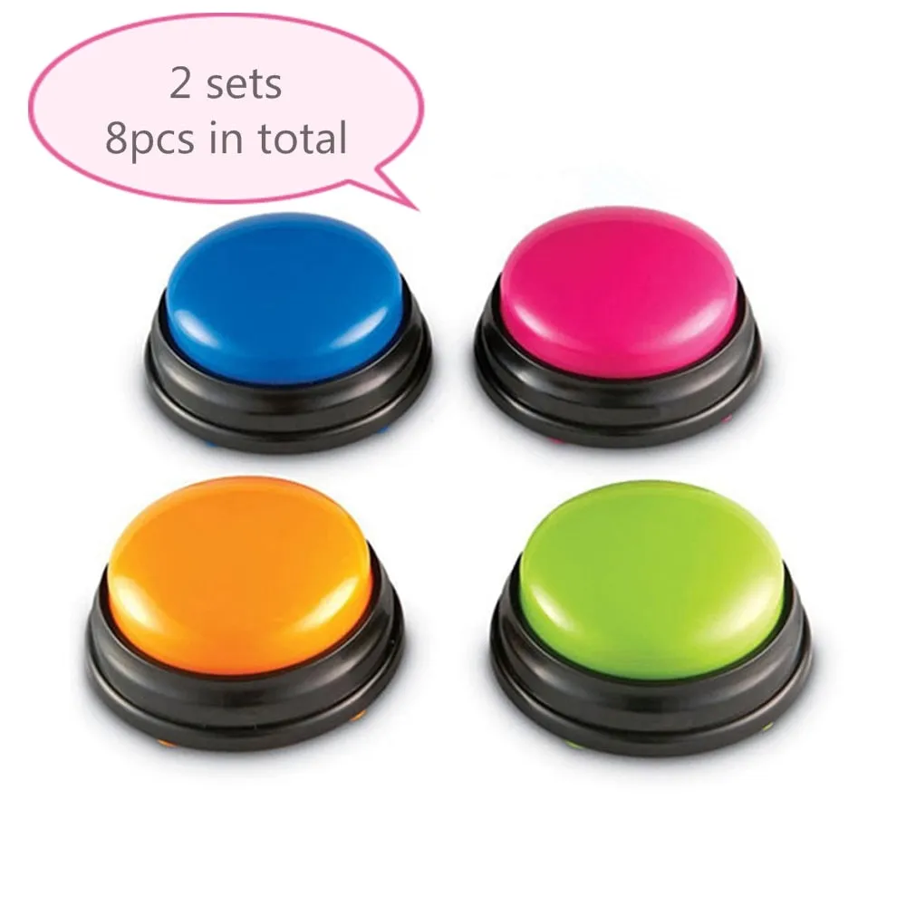 Funki Buys | Pet Toys | Recordable Button Learning Aid for Kids, Pets