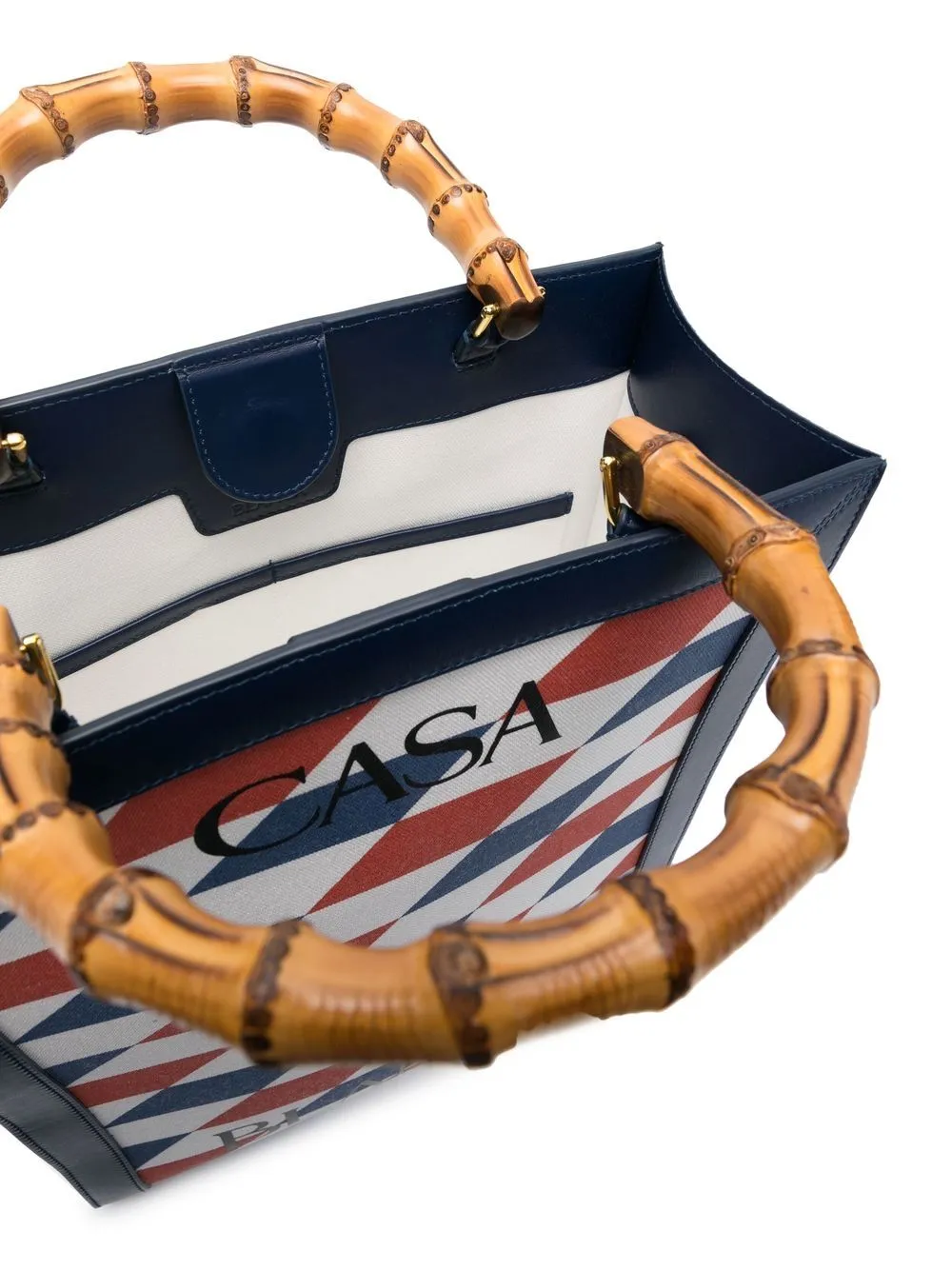 logo-print tote bag