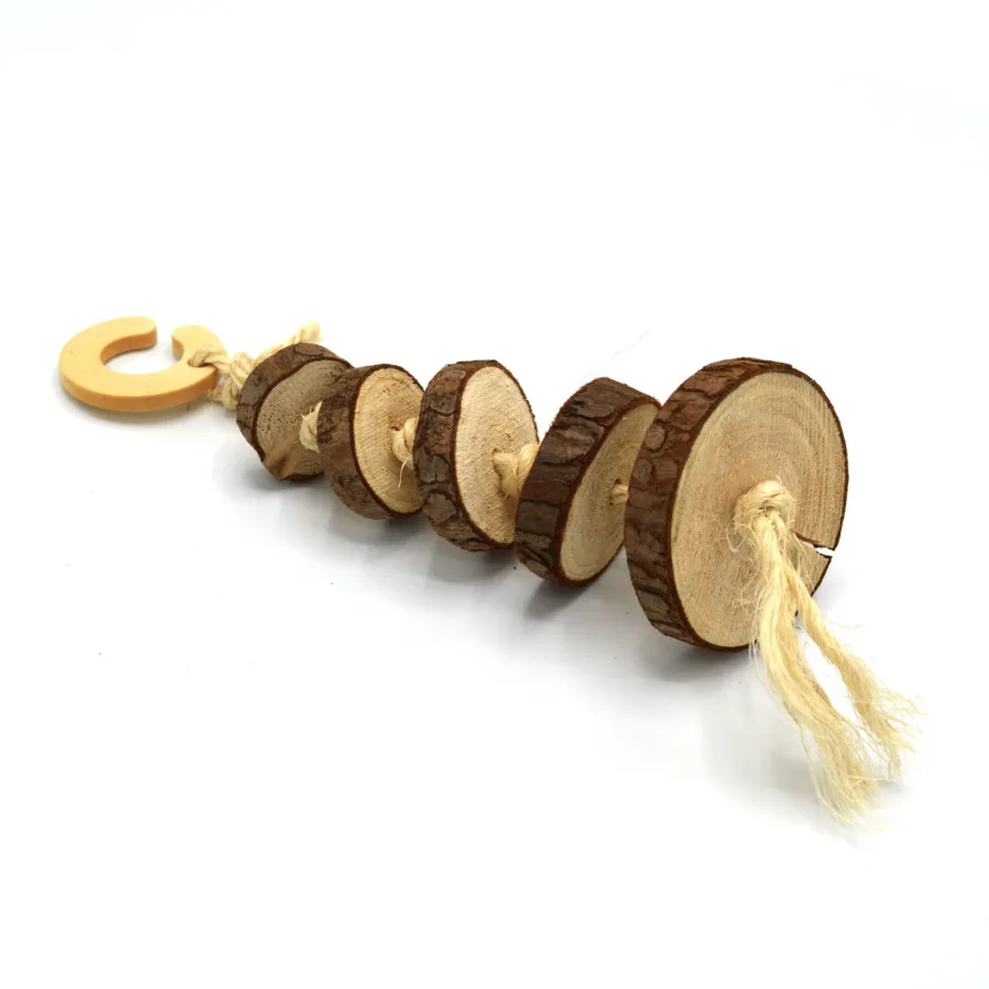 Oxbow Animal Health Enriched Life Wood Disk Dangler Small Animal Chew Toy
