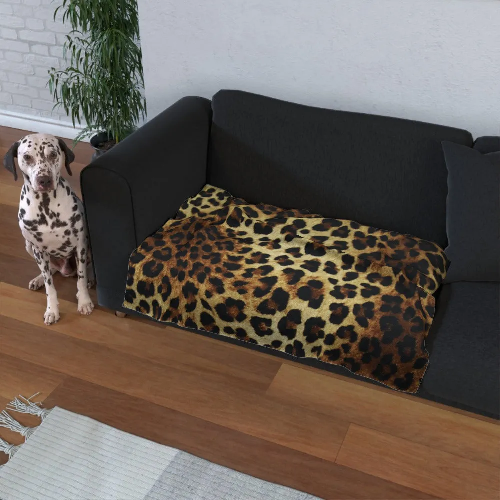 Pet Blanket Throw - Leopard