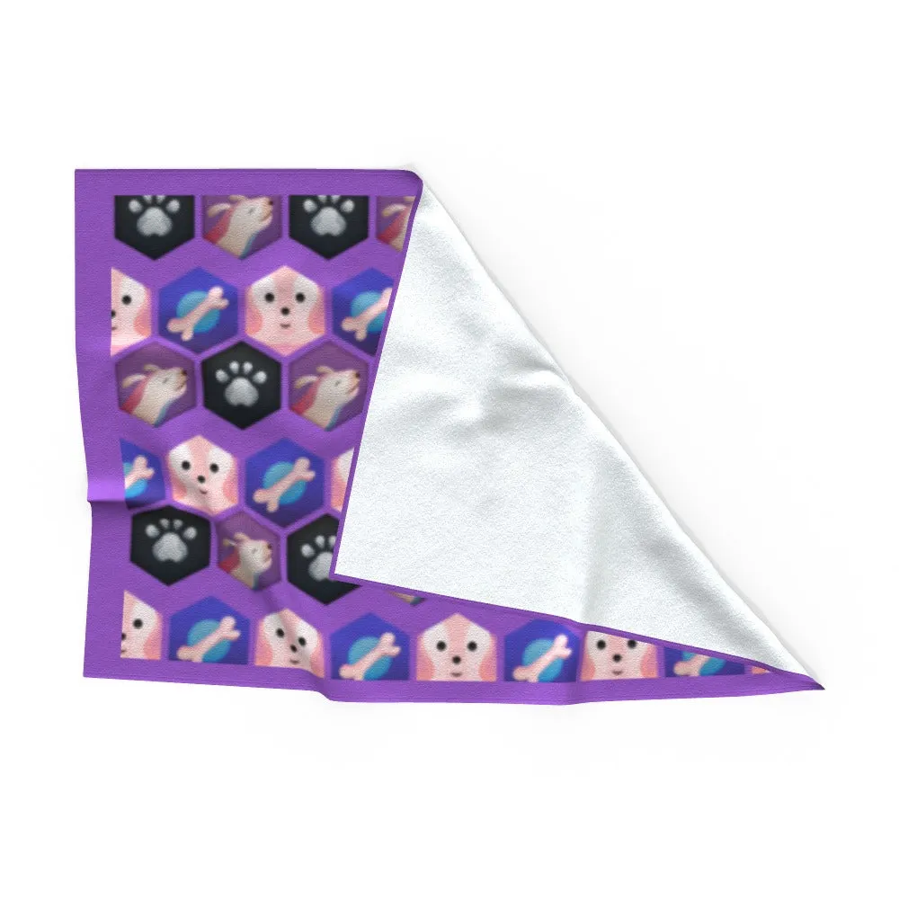Pet Blanket Throw - My Pets Purple