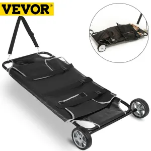 Pet Supply 48x26 inch Black Animal Stretcher Pet Trolley