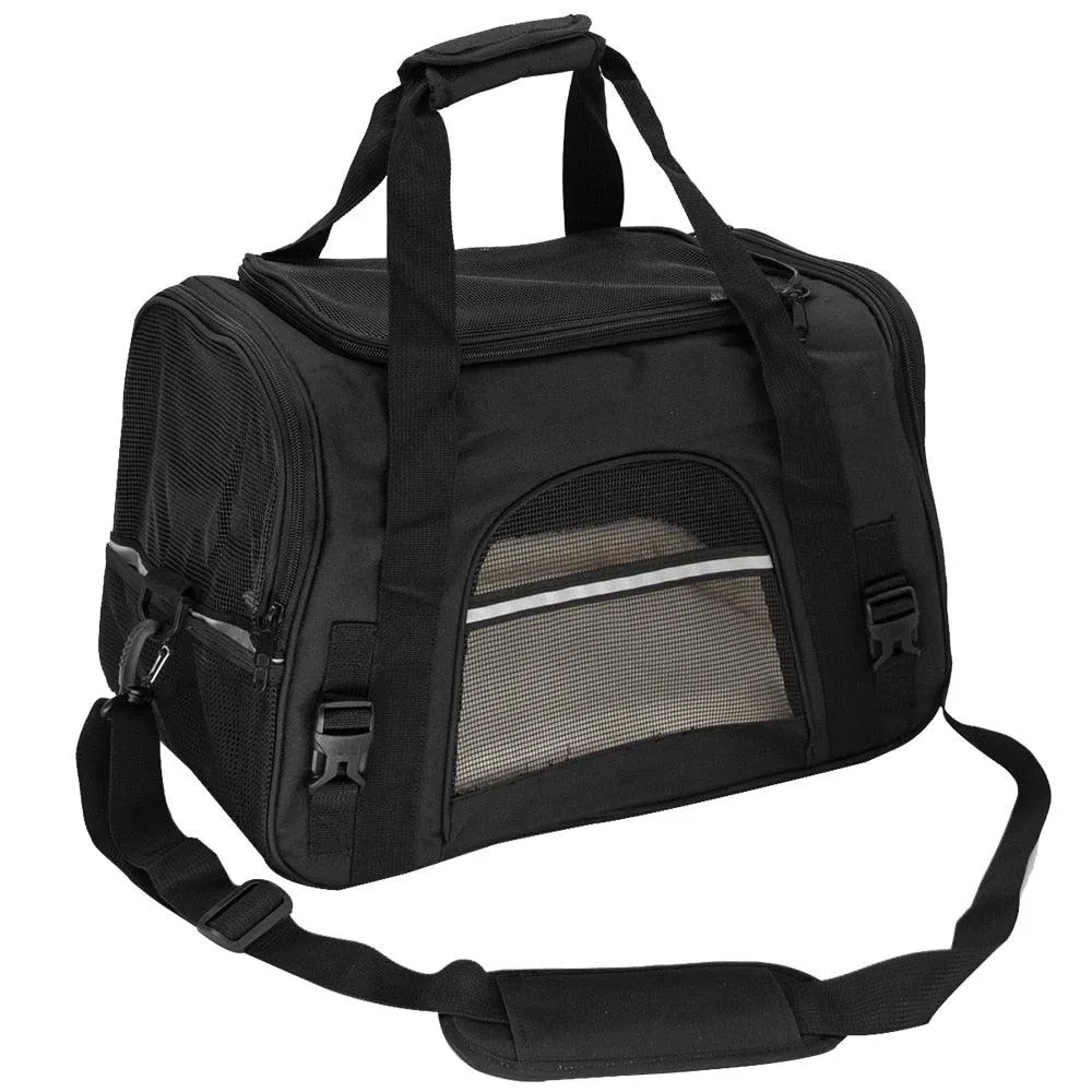 Portable Pet Carrier Bag With Mesh Window Airline Approved