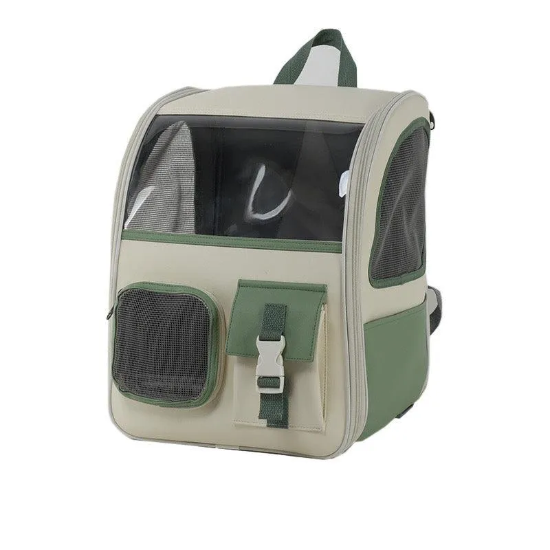 Preppy Style Pet Backpack