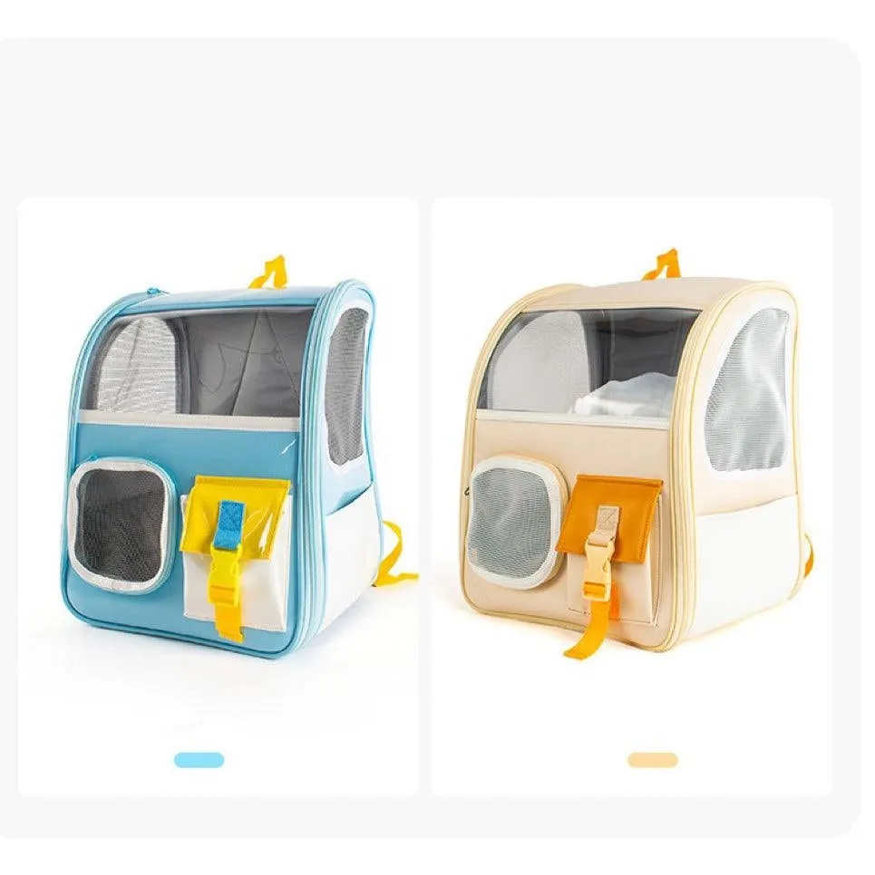 Preppy Style Pet Backpack
