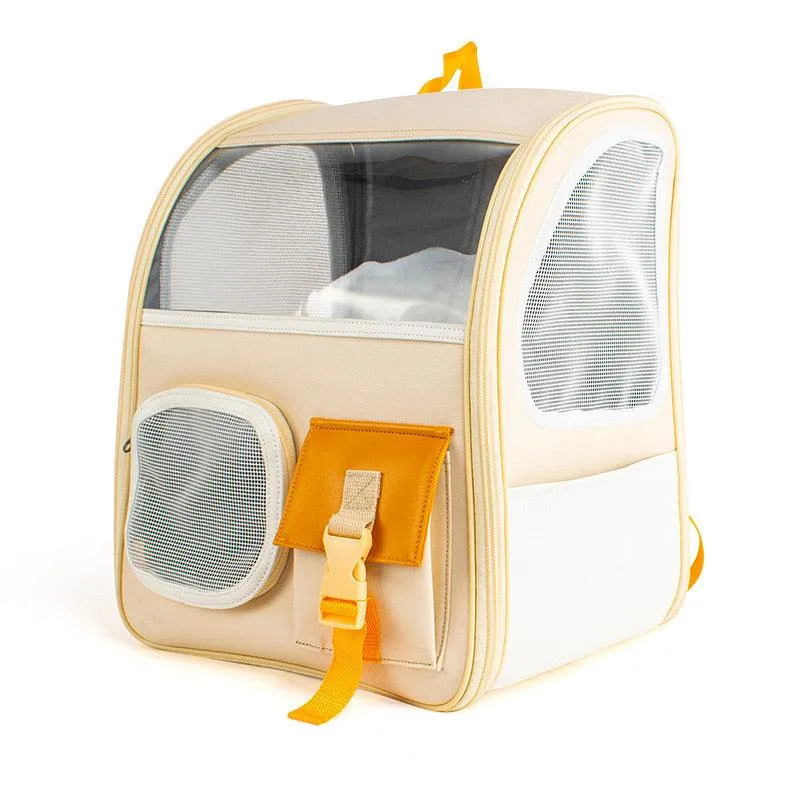 Preppy Style Pet Backpack