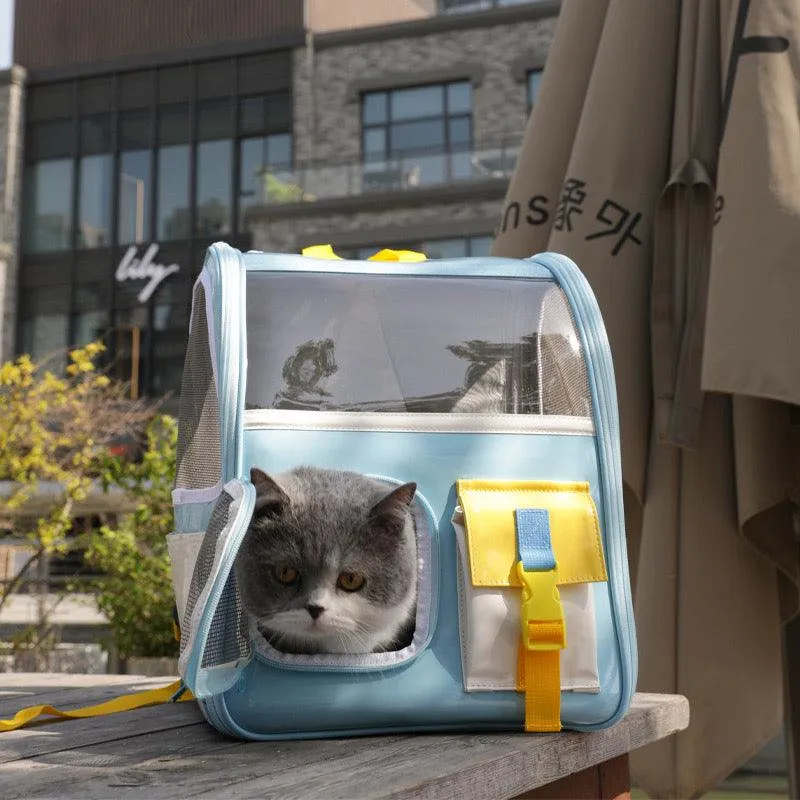 Preppy Style Pet Backpack
