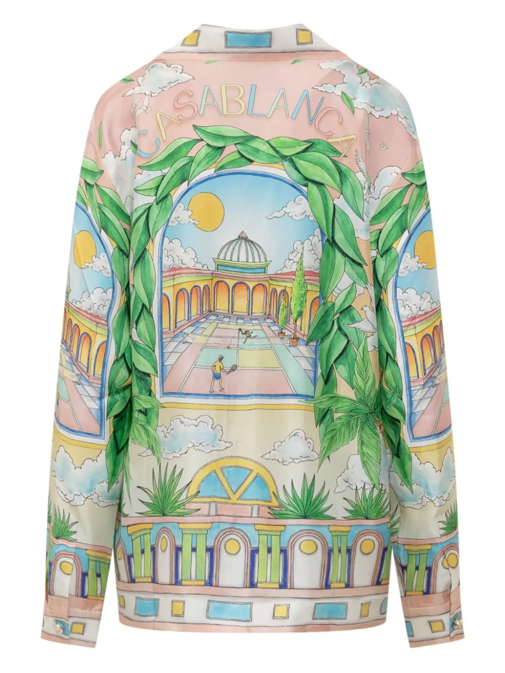 printed silk shirt