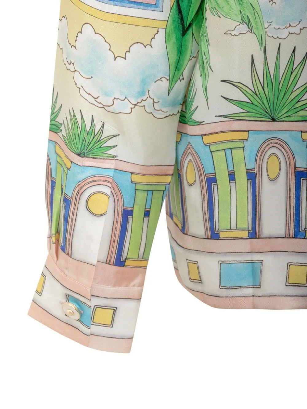 printed silk shirt