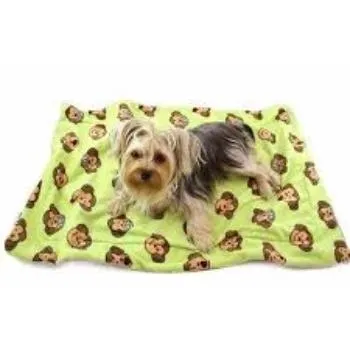 Silly Monkey Ultra-Plush Dog Blanket - Lime