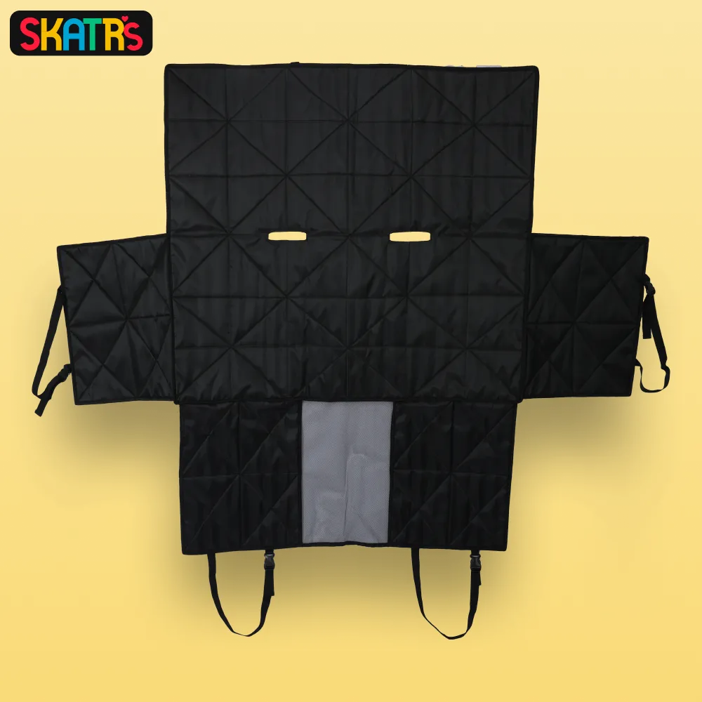 Skatrs Car Seat Cover for Dogs and Cats (Black)