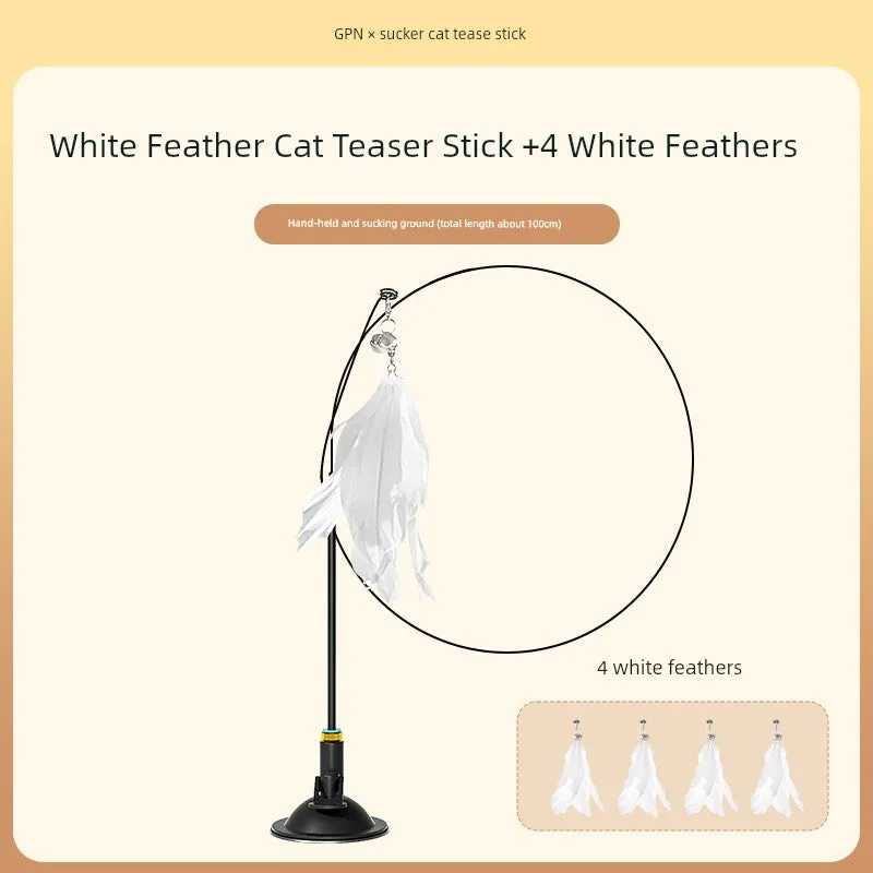 Suction Cup Cat Toy: Long Brush Holder