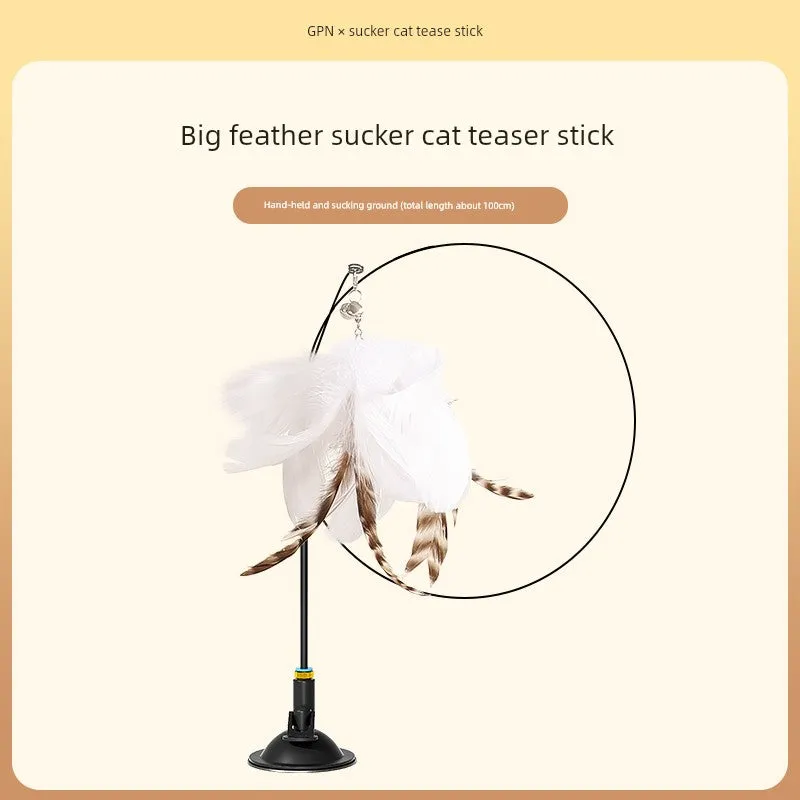 Suction Cup Cat Toy: Long Brush Holder