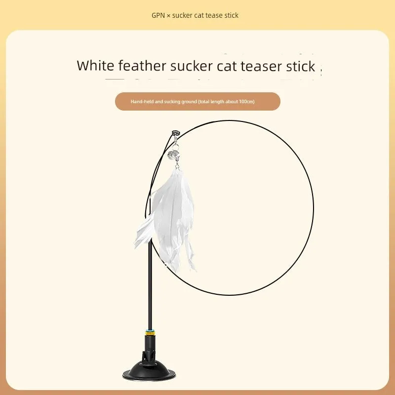 Suction Cup Cat Toy: Long Brush Holder