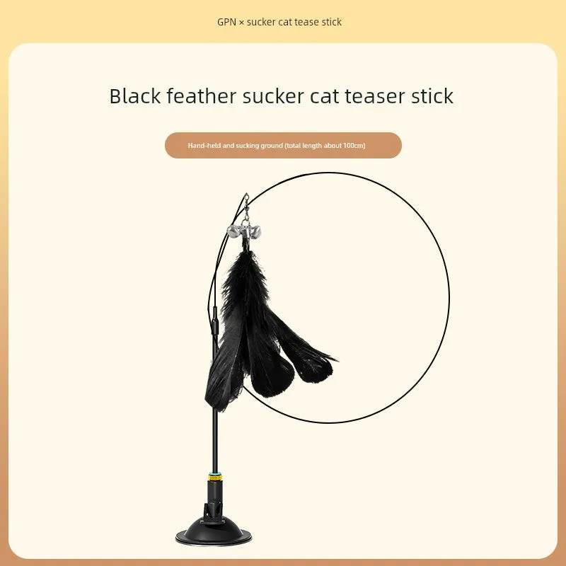 Suction Cup Cat Toy: Long Brush Holder