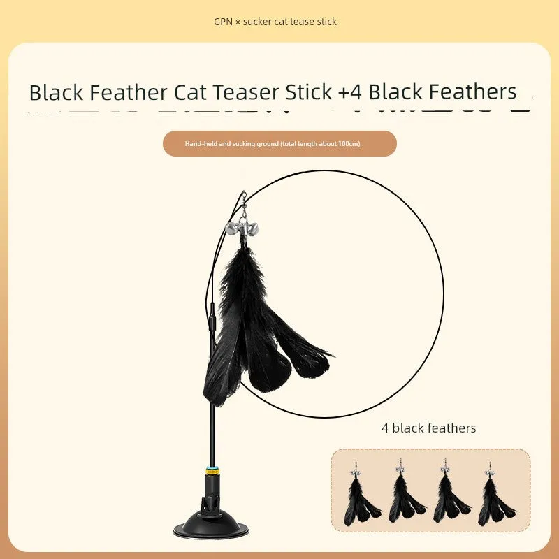 Suction Cup Cat Toy: Long Brush Holder