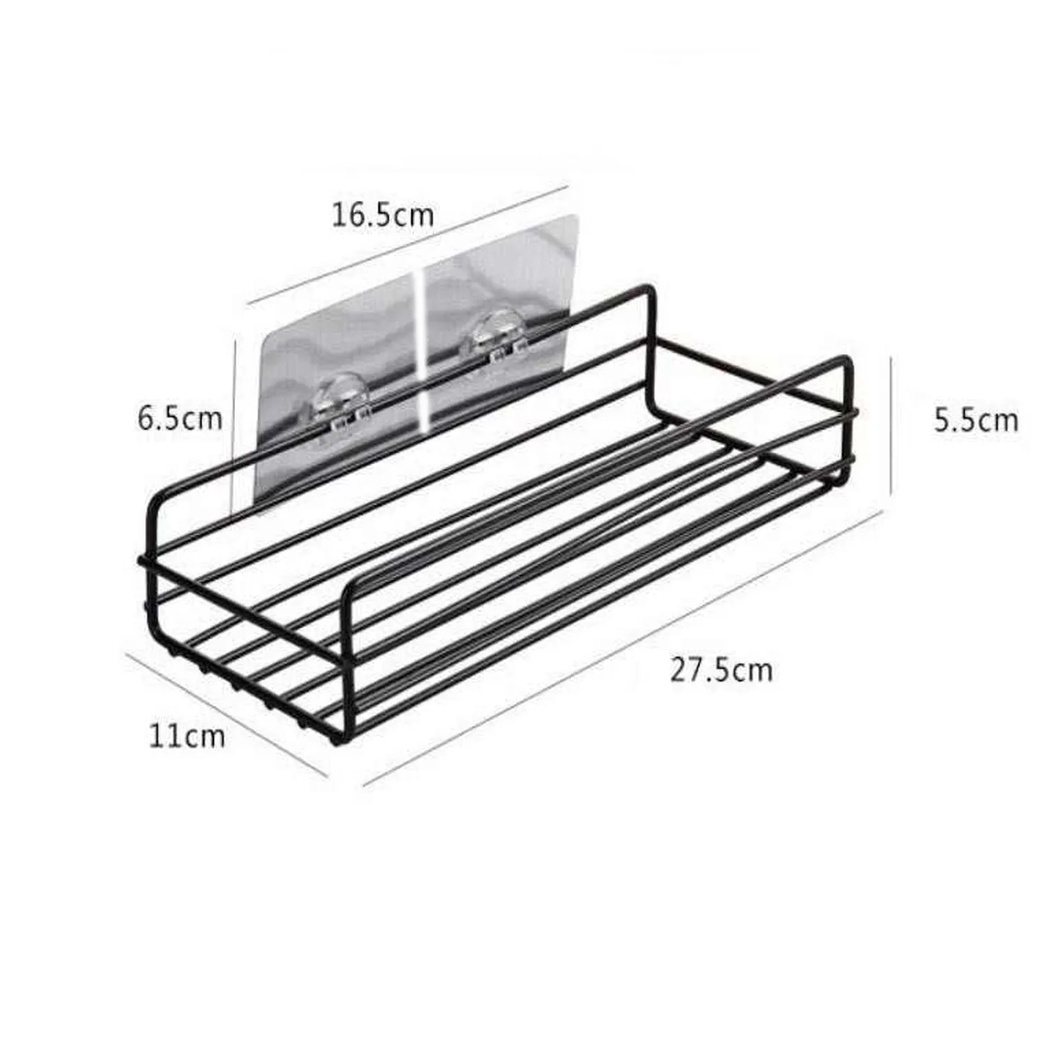 Wall-Mount Metal Bathroom Shelf & Rack - Multi-Purpose